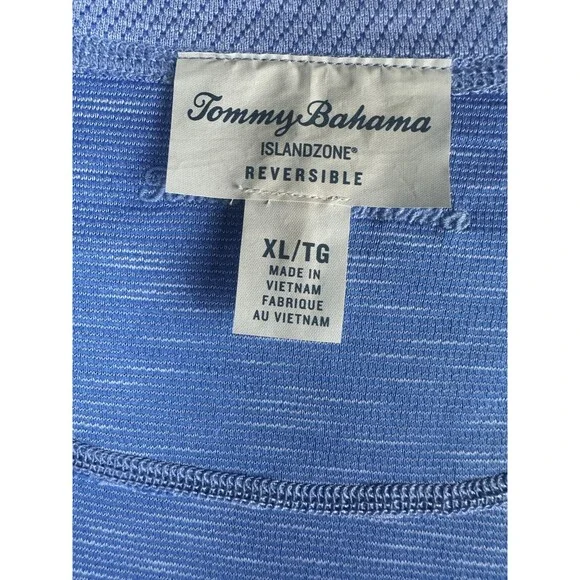 2 Tommy Bahama Flip Sky IslandZone T-Shirts Reversible Tee Blue Men's Size XL - Picture 4 of 16